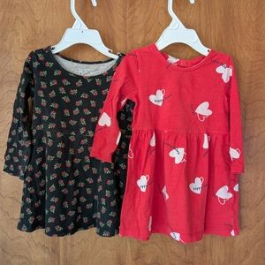 Girl's 18m Dress Lot Long Sleeved